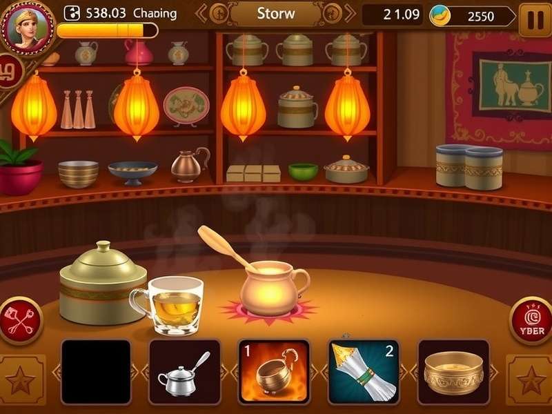 Indian Chai Masters brewing interface